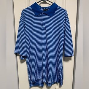Walter Hagen Striped Golf Polo Shirt